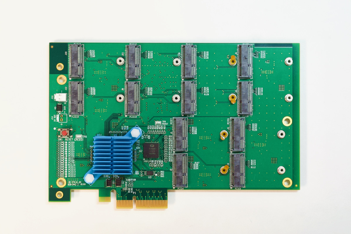 Alftel 12x PCI Express M.2 Carrier Board