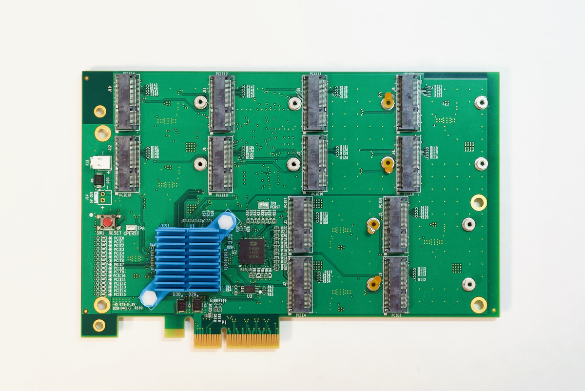 Alftel 12x PCI Express  Carrier Board | Raspberry Pi PCIe Devices