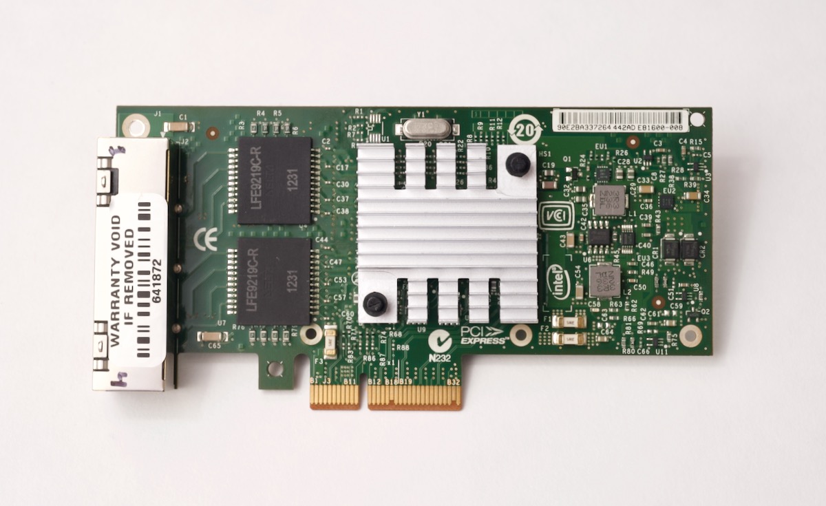 Intel I340-T4 PCIe x4 4-port Gigabit Network Adapter