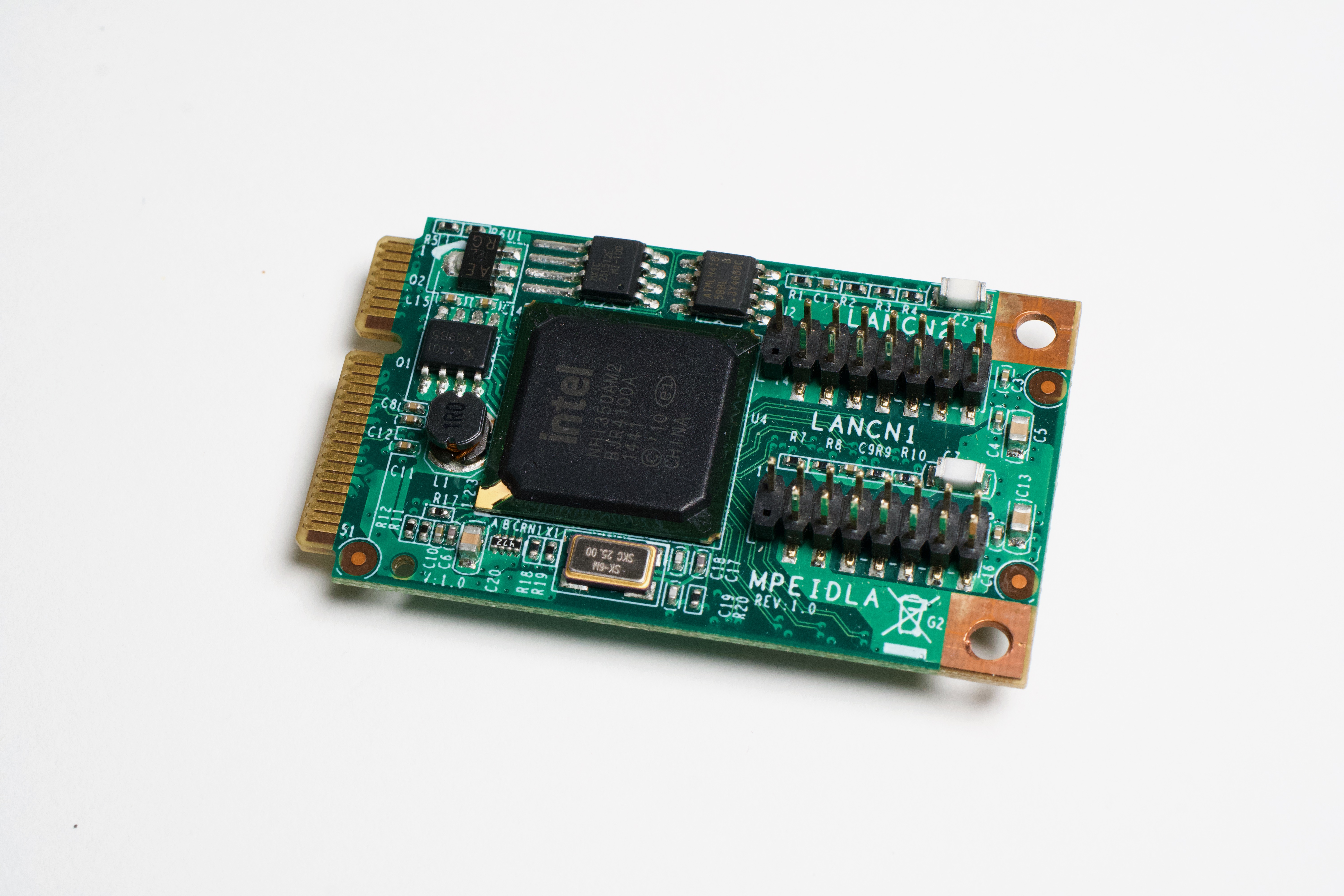 Jetway JADMPEIDLA dual-gigabit Mini PCIe LAN card with Intel i350