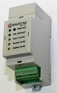 RPi4-RTC-PoE DIN rail mini server