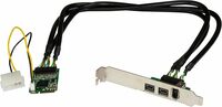 StarTech 3 Port IEEE-1394 Mini PCIe FireWire Adapter